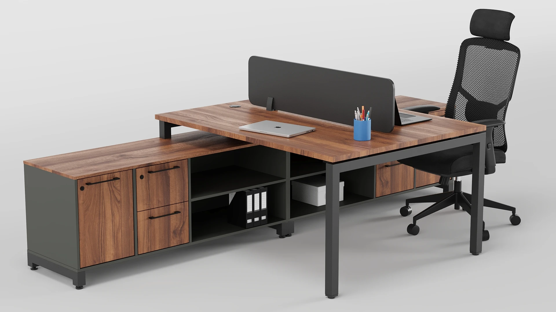 Escritorio Operativo Cobalto Credenza